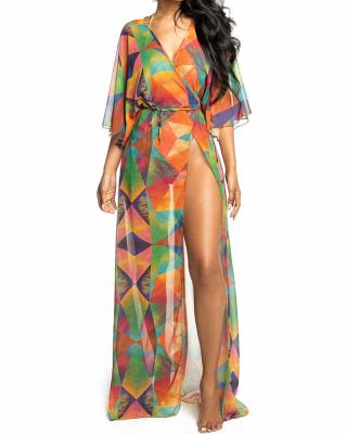 China 2021 New Arrival Floral Print Breathable Women Cover Up Beach Wear Skin Friendly Sarongs for sale