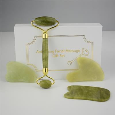 China High Quality Natural Jade Gua Sha Roller Anti Aging Body Massager Skin Lifting Facial Massage Instrument for sale