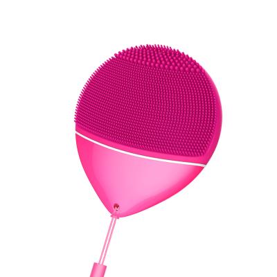 China 2021 Hot Sale Portable Mini Size Silicone Facial Beauty Deep Cleansing Sonic Cleansing Brush for sale