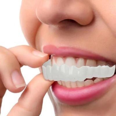 China Beautiful Smile TEETH TOOTH WHITENING Hot New Design Tooth Whitening Comfortable Fit Type Silicone Veneer Cosmetic Teeth Beauty Braces Buckle Upper Teeth for sale