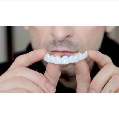 China New False Tooth Convenient Cosmetic Cover Orthodontic Braces Upper And Lower False Teeth for sale