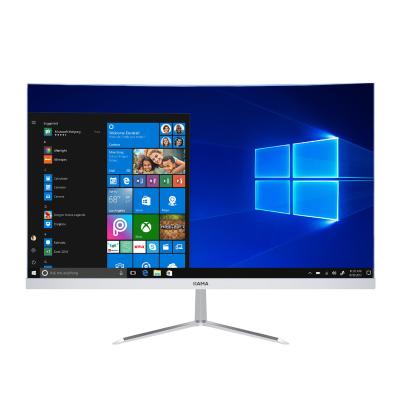 China Retail Gaming 24 Inch LED HD Monitors 4k Curved Wide Angle Display All In One Desktop PC for sale