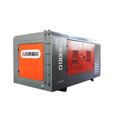 China Lubricated Air-Compressor 750 cfm 200hp Rotary Screw Air Compressor 18 Bar For Drilling Rig for sale