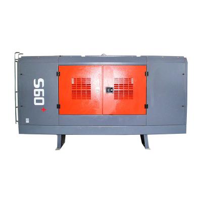 China Lubricated Mining Portable Screw Air Compressor Water Well Drilling Diesel Screw Air Compressor Machine Prices for sale