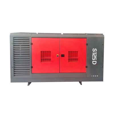 China The 30 bar diesel engine oil lubricated portable screw air compressor with wheels air compressor machine prices for sale