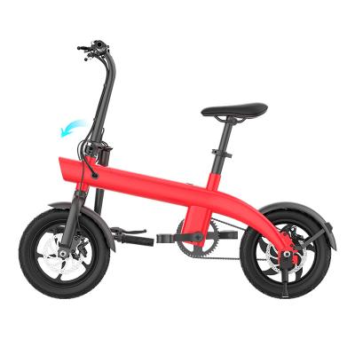 China Poling Folding 2022 Electric Bicycle Moped 250W 36V Adult Speed ​​25km/h 14 Inch Tires Foldable Electric Bicycle Optional Kit for sale