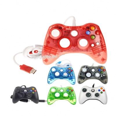 China 4 Color USB Afterglow Wired Controller For Xbox 360 Gamepad Glow Controller / Xbox 360 LED Light In Dark For Xbox 360 for sale