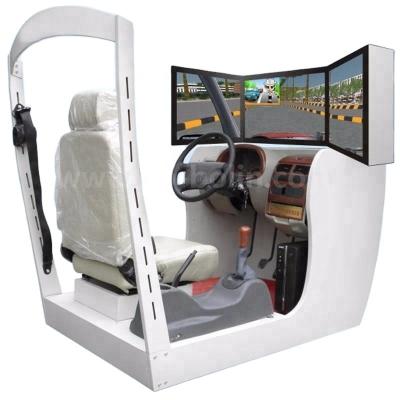 China 3 Screen Driving School Car Training Simulator Good Price 22inch Driving Simulator for sale