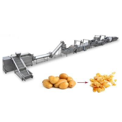 China Hot Sale Commercial Supply Fully Automatic Frozen French Fries Chips Production Line Making Machine for sale