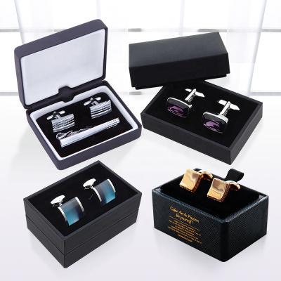 China OEM Box Handmade Custom Wholesale Luxury Cufflinks Packaging Box Cufflink Gift Box With Logo for sale