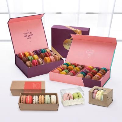 China Factory Handmade Custom Cheap Price Luxury Macaron Package Box With Window for sale