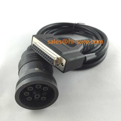 China Truck 9 Pin J1939 To D-sub Connector DB25P Female Cable For Heavy Truck for sale