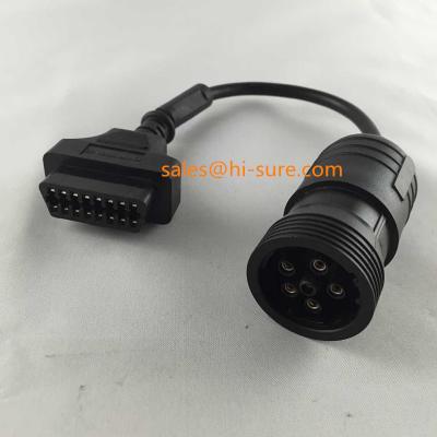 China All OBD vehicales OBD2 cable to 6pin J1708 connectors for OBD heavy truck scanner for sale