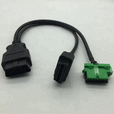 China All OBD Cars Car Make OBD2 Male To Female Y Cable For Peugeot / Citroen OBD2 Receptacle for sale