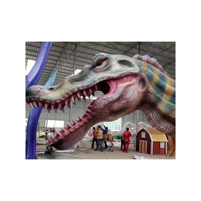 China Realistic Chinese Dragon Silk Dinosaur Lanterns For Sale Of Attraction And Promotion Hot Selling Products for sale