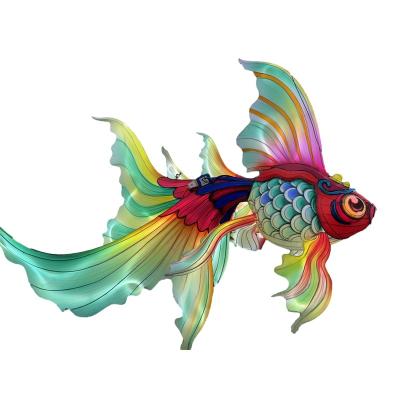 China Custom design festival giant fish carp oil painting attraction and promotion new designs decorative lantern for sale