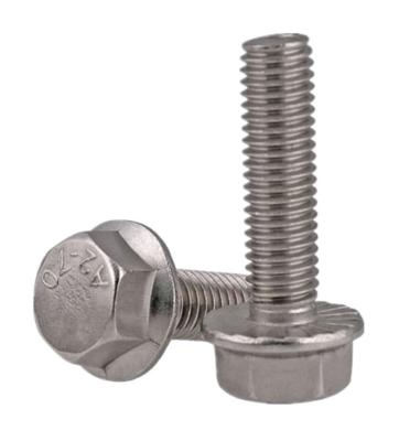 中国 Stainless Steel A2 Serrated Hexagon Flange Bolts Head Screw Bolt 販売のため