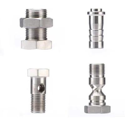 China CNC machining stainless steel parts stainless steel pipes material steel 304 316 pipe fitting connector for sale