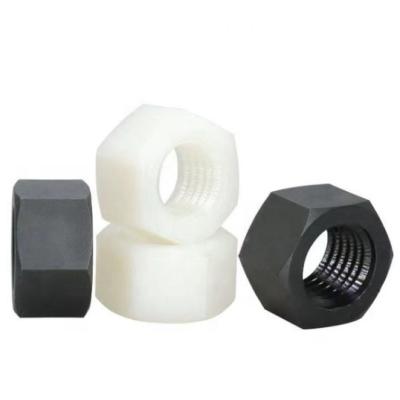 China Popular high quality White Black Transparent color plastic nylon hex nut M4 M6 M8 M10 for sale