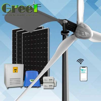 China Three Phase Off Grid Hybrid Solar Wind Turbine Generator System 5KW for sale