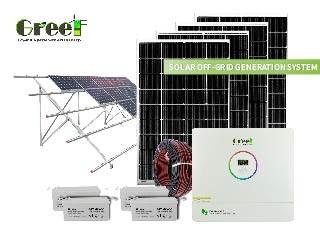 China Customized Solution:5KW 10kw solar system hybrid on rooftop for home usage for sale