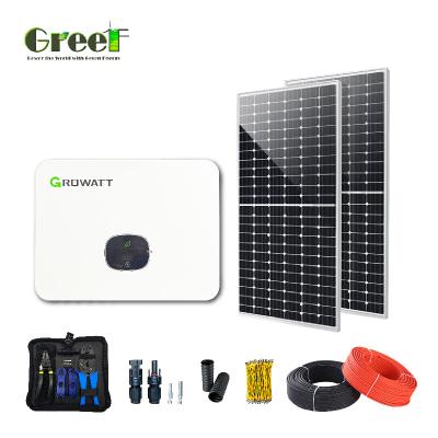 China 1kW-100kW Solar Power Generation System With Net Metering Monocrystalline Silicon Solar Cells for sale