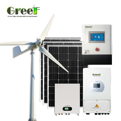 China 5kW Wind And Solar Hybrid Generator System With PV Solar Panel for sale