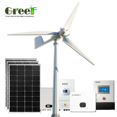 China 8-10kW Hybrid Solar Wind Power Generator With Remote And LCD Control for sale