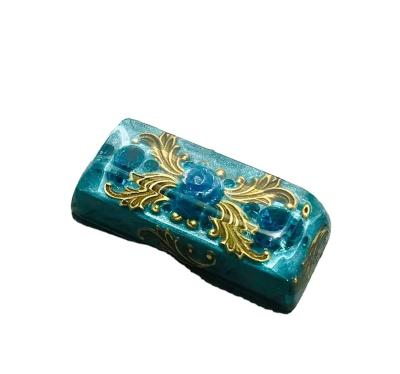 China Computer Keyboard Rose Blossom Beautifully Resin Keycap MX Blue Backlit Mechanical Keycaps for sale