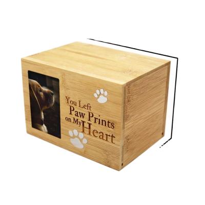 China Wholesale American Style Dog Cremation Box For Ashes Pet Urn Custom Keepsake for sale