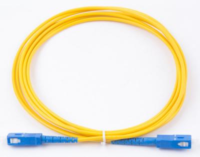 China Single Mode 9/125 Duplex SC/UPC-SC/UPC Fiber Optic Patch Cord for sale