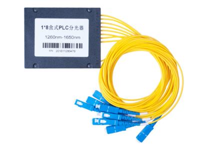 中国 1から8 Optische Faser PLC OFCのディバイダー灰色色130*100*25mm次元 販売のため