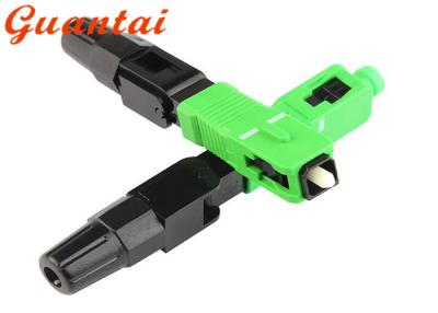 China Free Sample FTTH Fiber Optic Fast Connector SC / APC >50N Tensile Strength for sale