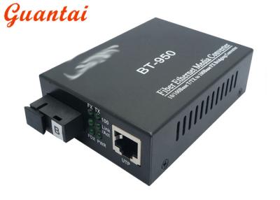 China AC 220V Media Convertor Enige Wijze, Gigabit Ethernet-Media Convertoroem Te koop