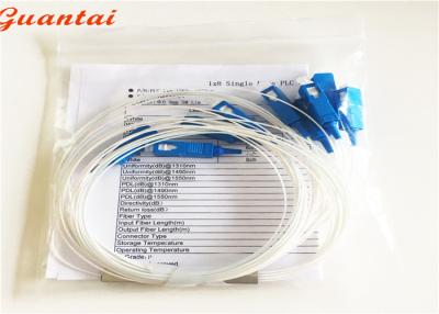 China Mini Tube TV Fiber Optic Cable Splitter Low Inseration Loss G657A Cable Mode for sale