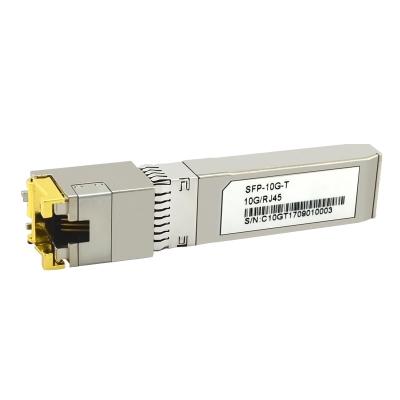 China 3.3V Power Supply Fiber Optic Transceiver 10Gbase-T Speed RJ45 Interface for sale