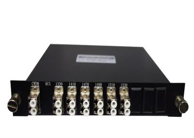 China SC FC LC APC UPC PC Black Fiber Optic CWDM 6CH CWDM Mux / Demux Module for sale