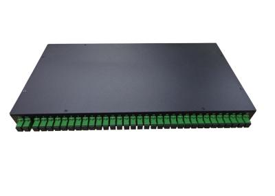 China 19 Inch Fiber Optic Cable Splitter 1*8 1*16 1*32 Port Rack Mount Aluminum Material for sale