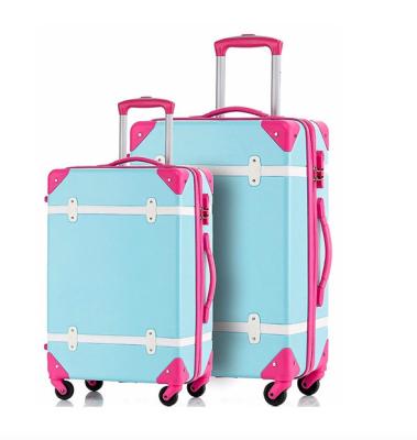 China ABS Aluminum Trolley Designer Traveling Tote Spinner Wheels Durable Suitcase Luggage Set for sale