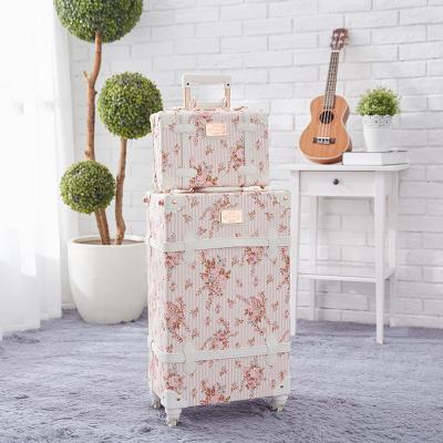 China PU Travel Tsa Lock Bags Luxury Handy 4*360 Spinner Rolls PU Leather Suitcase Luggage for sale