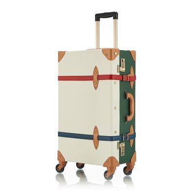 China Aliminum PU Trolley Suitcase Tsa Lock Case PU Bags Men Leather Material Makeup Luggage for sale