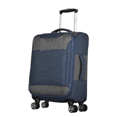 China Oxford Traveling Bags Trolley 600D Polyester 8*360 Spinner Wheels Case Luggage Suitcase for sale