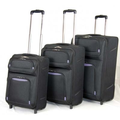 China Oxford Carry On 600D Polyester Material Aluminum Trolley Suitcase Travel Bags Luggage Set for sale