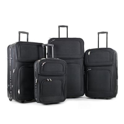 China Oxford Designer Aluminum Trolley 600D Polyester Luxury Suitcase Travel Bags Luggage for sale