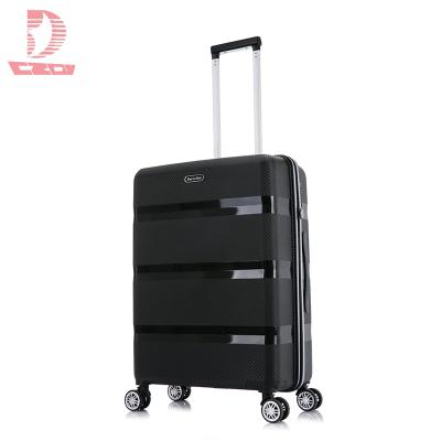 China Business Fashion PP Material Cheap Fit Durable 8*360 Spinner Rolled Lightweight Luggage for sale