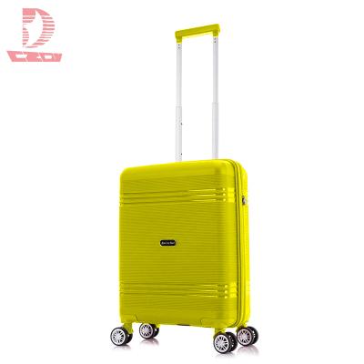 China PP Aluminum Alloy Pull Rod Practical Business Fashion PP Material Trolley Suitcase Luggage for sale