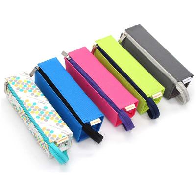 China Schools & Offices Wholesale Durable Canvas OEM Pen Bag Stationery Simple Pencil Case For Student for sale