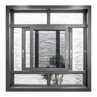 China Aluminum Folding Screen Alucasa Doors And Windows Security Double Glazed Sliding Window for sale