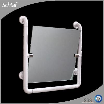 China Modern Bathroom Bathroom Accessory Wall Mounted Adjustable Mirror With Grab Bar for sale