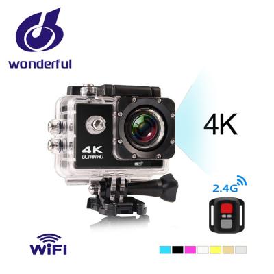 China Factory Real 4k 25fps Camera Sports Underwater Wifi Waterproof Cheap 4k Action Camera 12MP Go Pro OEM Action Camera Wifi for sale